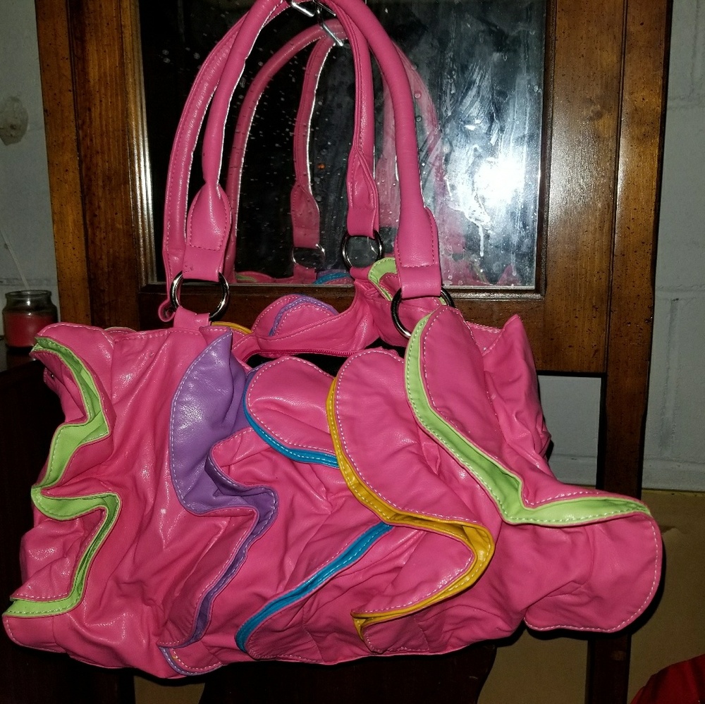SOLD. Patel multi-colored small shoulder bag